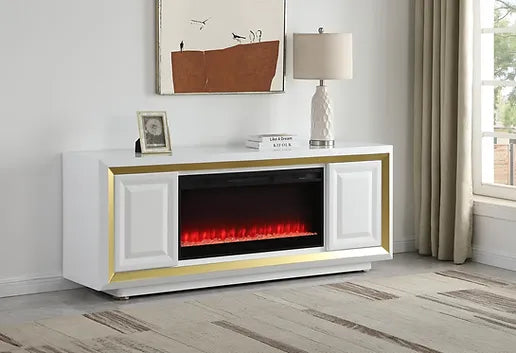 TV STAND WITH FIREPLACE