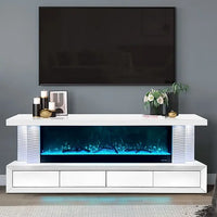 TV STAND WITH FIREPLACE