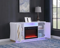 TV STAND WITH FIREPLACE