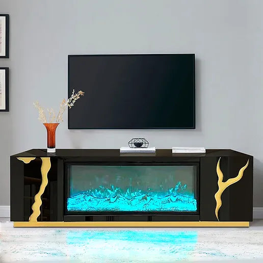 TV STAND WITH FIREPLACE