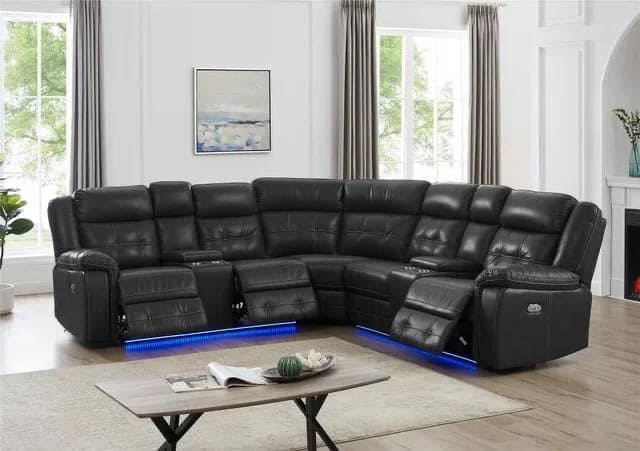 POWERS RECLINER SECTIONAL - FIVE STAR FURNITURE LIQUIDATION