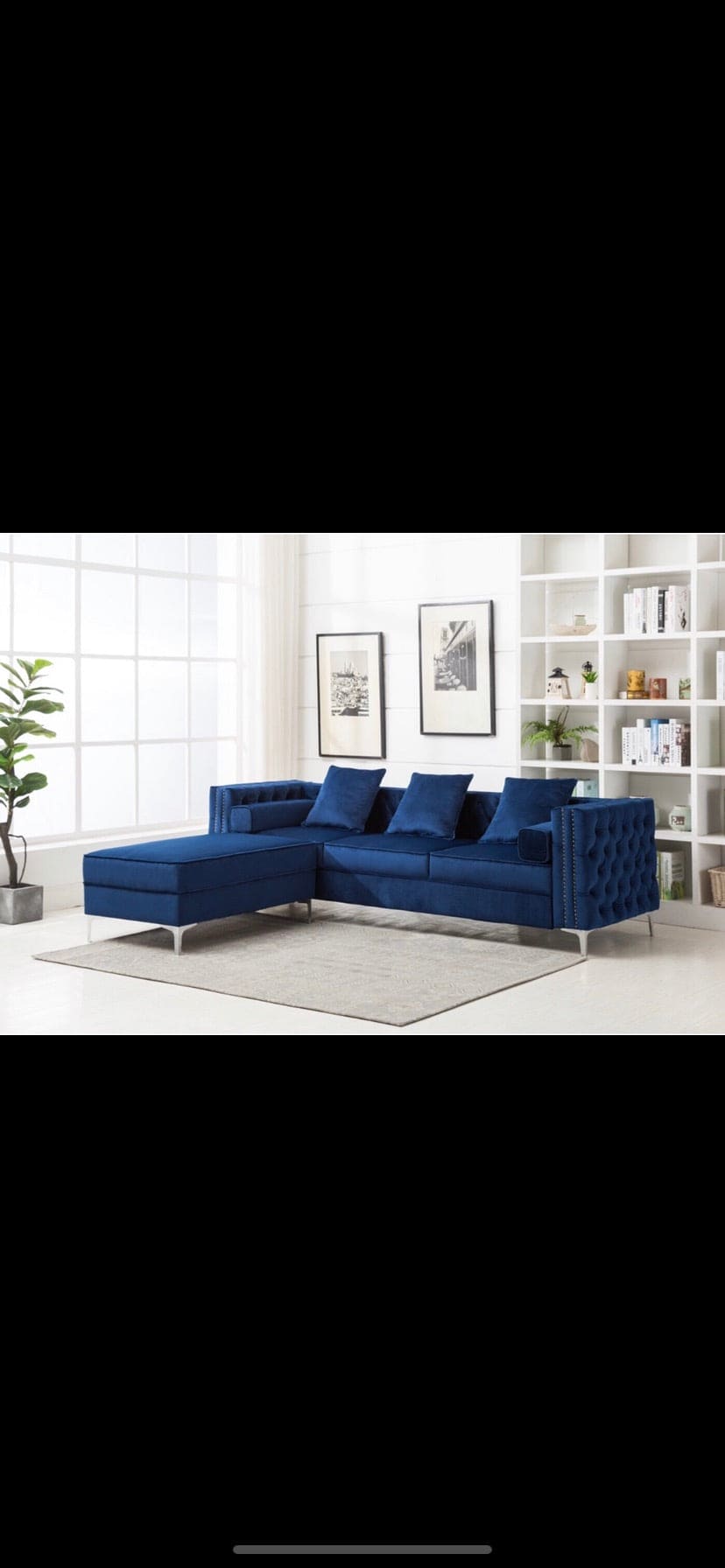 SECTIONAL VELVET - FIVE STAR FURNITURE LIQUIDATION