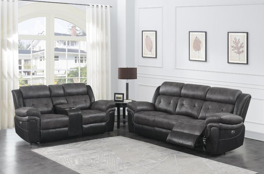 POWERS LIVING ROOM  RECLINERS SOFA AND LOVESEAT - FIVE STAR FURNITURE LIQUIDATION