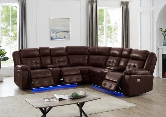 POWERS RECLINER SECTIONAL - FIVE STAR FURNITURE LIQUIDATION